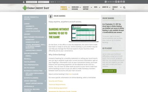 Farm Credit East Online Banking