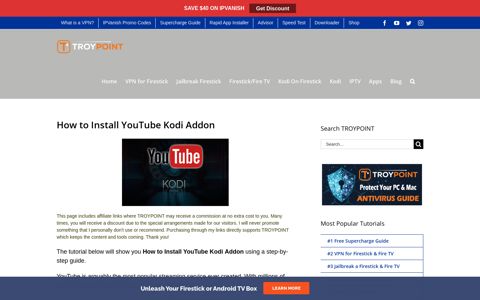 How to Install YouTube Kodi Addon on Firestick, Fire TV, and ...