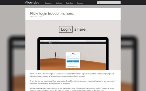 Flickr login freedom is here. | Flickr Blog