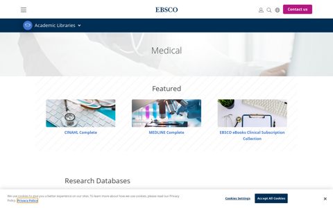 Medical Research Databases | Medical Journals | EBSCO