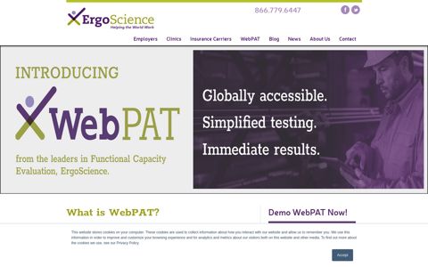 WebPAT - Physical Abilities Testing Software - ErgoScience