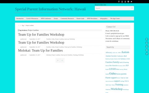 Project Laulima – Special Parent Information Network: Hawaii