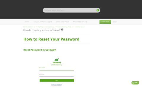 How do I reset my account password? : Groupon Goods ...