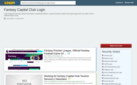 Fantasy Capital Club Login - Loginii.com