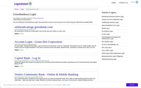 Greenbankusa Login onlineadvantage.greenbank.com - https ...
