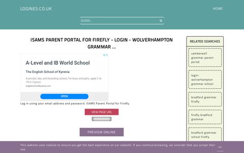 iSAMS Parent Portal for Firefly - Login - Wolverhampton ...