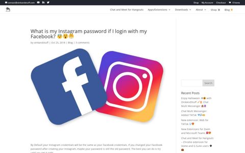 What is my Instagram password if I login with my Facebook ...