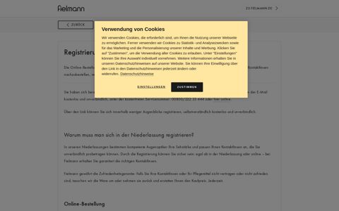 Registrierung für die Online-Bestellung - Fielmann ...