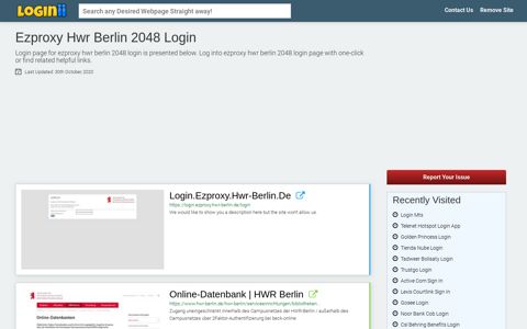 Ezproxy Hwr Berlin 2048 Login - Loginii.com