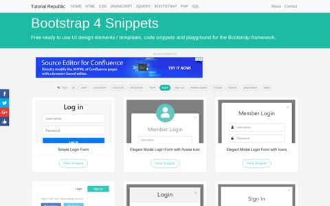 Bootstrap Login Form Examples (Live Demos & Codes ...