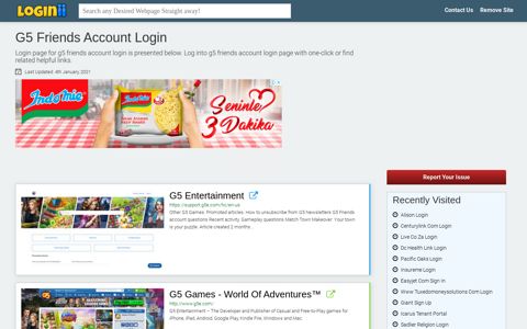 G5 Friends Account Login - Loginii.com