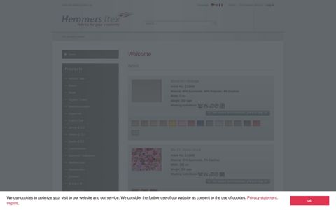 Online Shop - Hemmers Itex