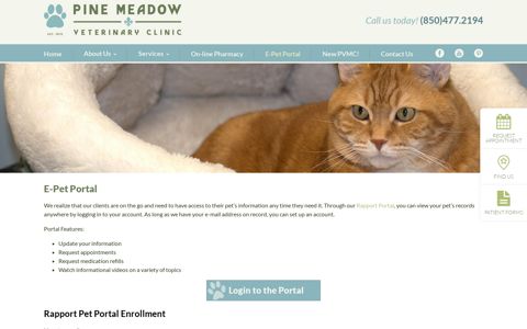 ePetHealth Portal - View Your Pets Records at Pine Meadow ...