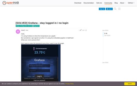 [SOLVED] Grafana - stay logged in / no login - Beginners ...