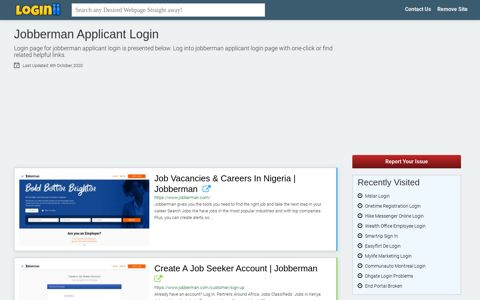 Jobberman Applicant Login - Loginii.com