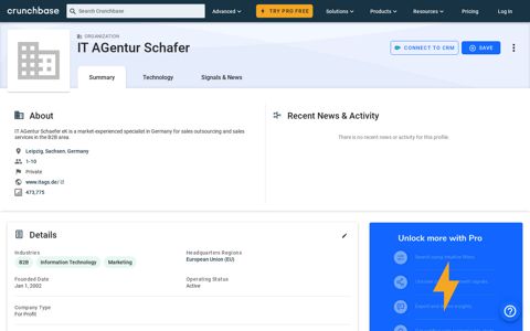 IT AGentur Schafer - Crunchbase Company Profile & Funding