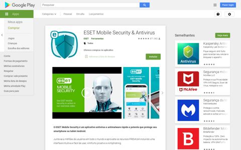 ESET Mobile Security & Antivirus – Apps no Google Play