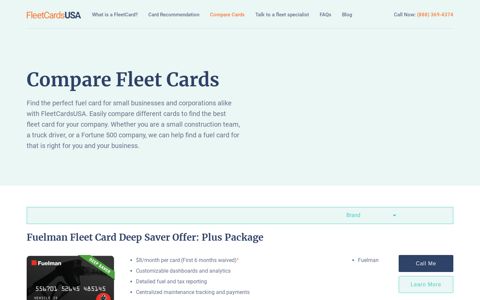 Compare Fleet Cards | Fuel Card Details | FleetCardsUSA