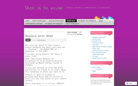 Gnoosic with Gnod | Daisy in the willows