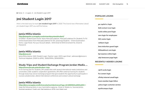 Jmi Student Login 2017 ❤️ One Click Access - iLoveLogin