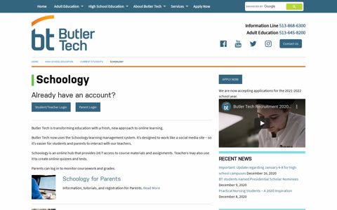 Schoology - Butler Tech
