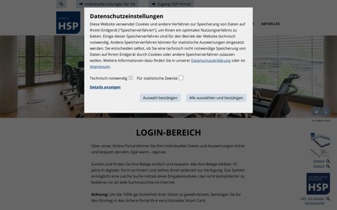 Login-Bereich - Kanzlei HSP Tübinger ...