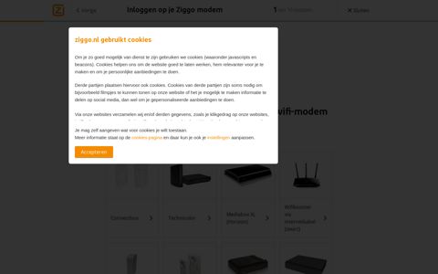 Inloggen op wifi-modem | Klantenservice | Ziggo