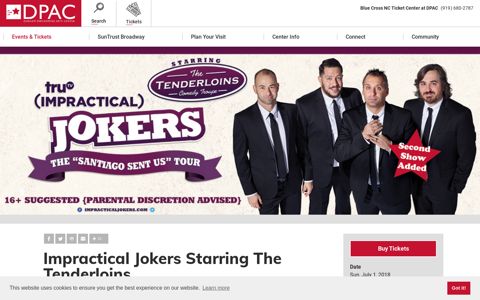 Impractical Jokers Starring The Tenderloins | DPAC Official Site