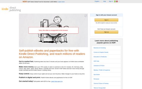 Self Publishing | Amazon Kindle Direct Publishing