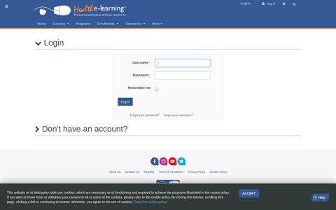 Login - Health e-Learning
