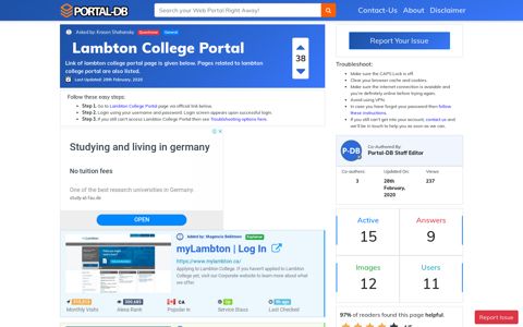 Lambton College Portal