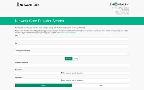 Network Care - EMI Health