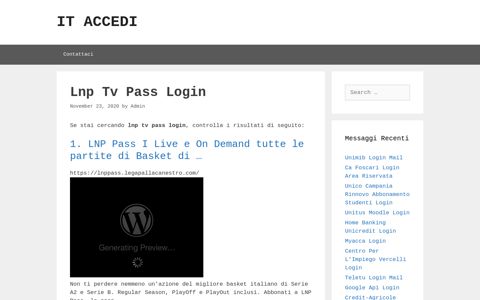 Lnp Tv Pass Login - ItAccedi