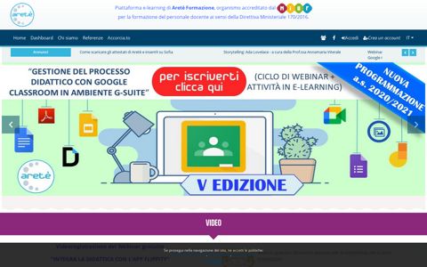 Aretè Formazione Docenti - E-learning e corsi online