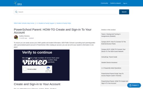 PowerSchool Parent: HOW-TO Create and Sign-in To Your ...