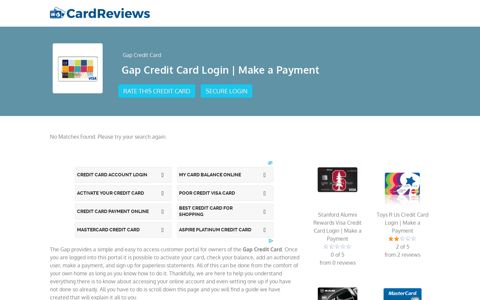 Gap Credit Card Login | Make a Payment - Card Reviews