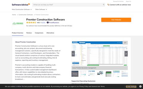 Premier Construction Software - 2021 Reviews & Price Quotes