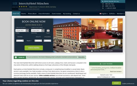 IntercityHotel München, Munich, Germany. Rates from EUR97.