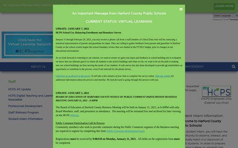 HCPS Staff Resources - Harford County Public Schools