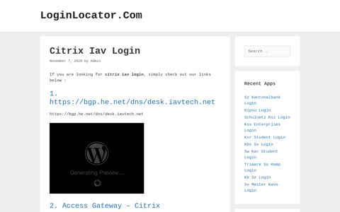 Citrix Iav Login - LoginLocator.Com