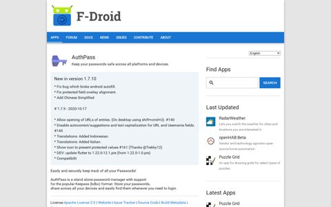 AuthPass | F-Droid - Free and Open Source Android App ...