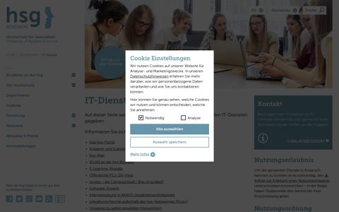 IT-Dienste der hsg Bochum - Hochschule für Gesundheit