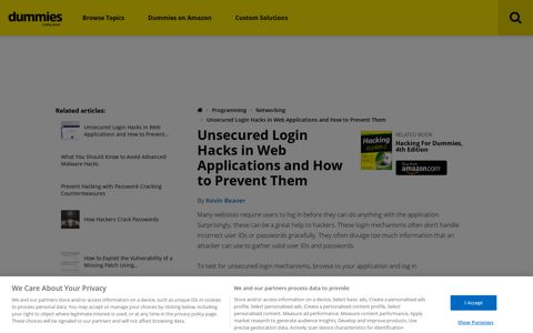 Unsecured Login Hacks in Web Applications and How to ...