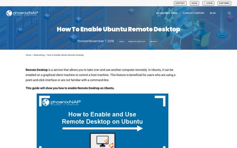 How to Enable Remote Desktop on Ubuntu | PhoenixNAP KB
