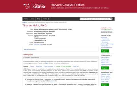 Thomas Heldt | Harvard Catalyst Profiles | Harvard Catalyst
