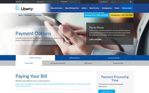 Make a Payment - Liberty Utilities