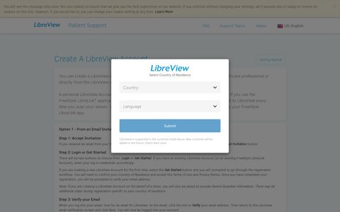 Create A LibreView Account