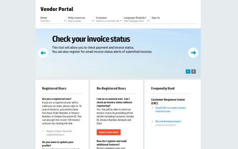 Vendor Portal