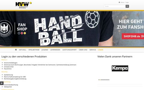 Login | HVW - Handballverband Württemberg e.V.