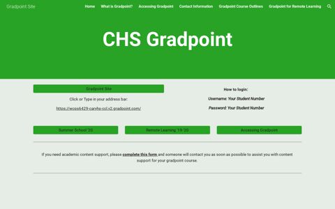 Gradpoint Site - Google Sites